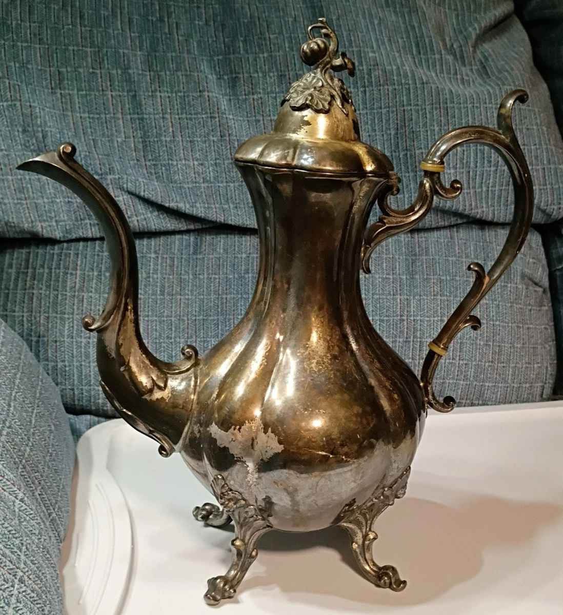 Reed & Barton Winthrop Antique US Silver-Plated Teapots, Coffee