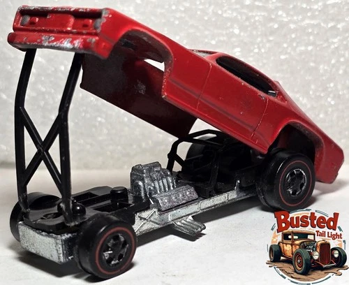 Hot Wheels Redlines Mongoose, Red, 1970, USA, Includes All Plastic Parts