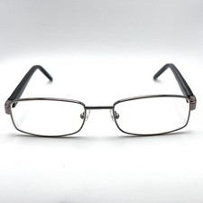 Europa Eyewear ALT-07 C3 Full Eyeglass Frames Rectangle Silver Black 52-18-140