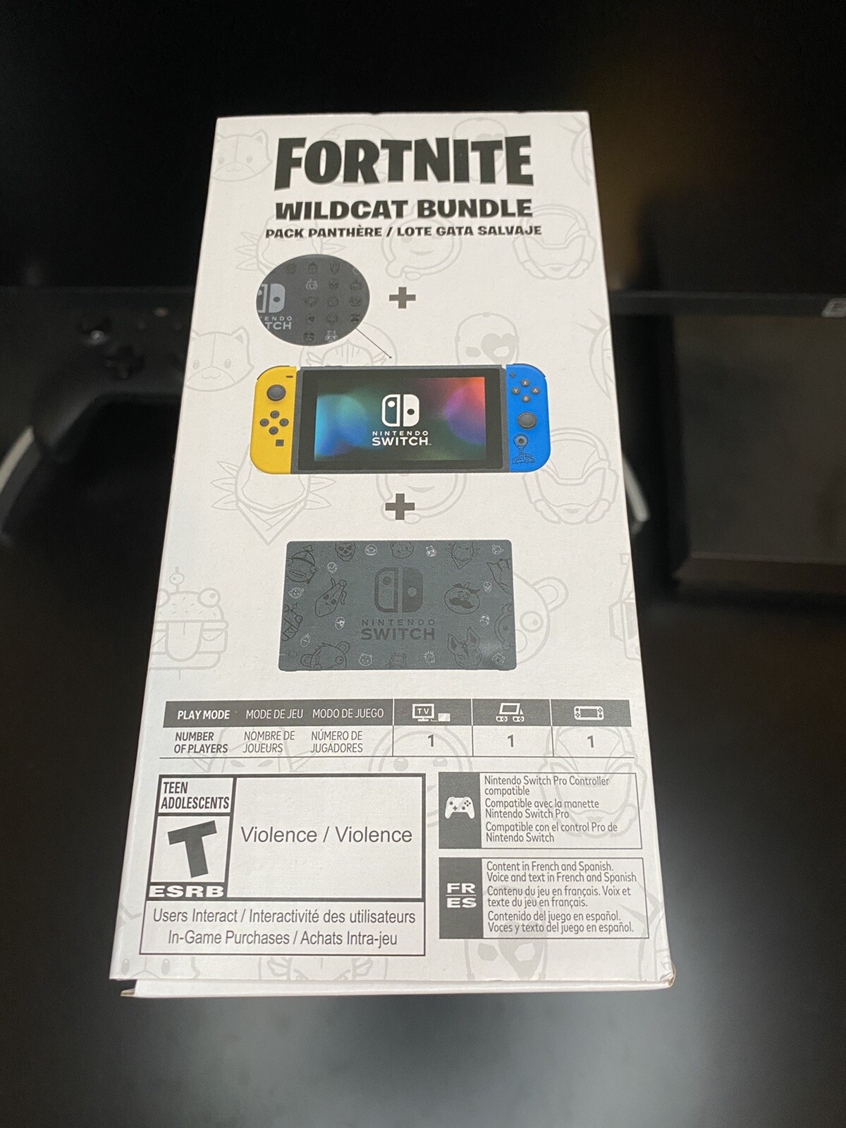 Nintendo Switch Fortnite WILDCAT Special Edition Box ONLY Ready to Ship
