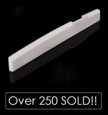 MusicianAtHeart COMPENSATED BONE SADDLE for EPIPHONE Acoustic Guitar Real Bone
