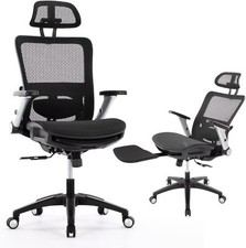 Mesh Office Chair with Footrest, High Back Computer Executive Desk Chair