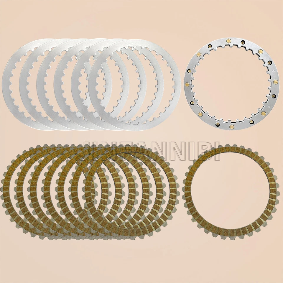 Kit de placa de fricción de embrague y placa de resorte de embrague para Harley Sportster 883 1200 Foto 2 de 4