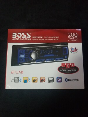 Boss200w 4 Ch611uab head unit new in box 