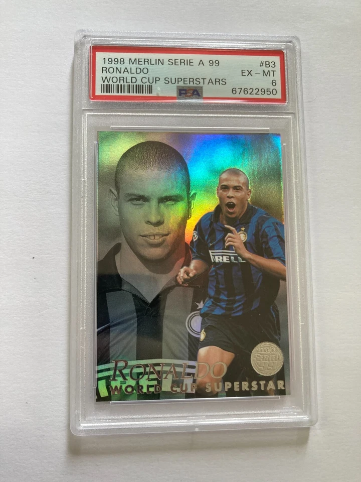 1998-99 Merlin Serie A 1999 World Cup Superstars B3 Ronaldo Inter de Milão - Imagem 4 de 4