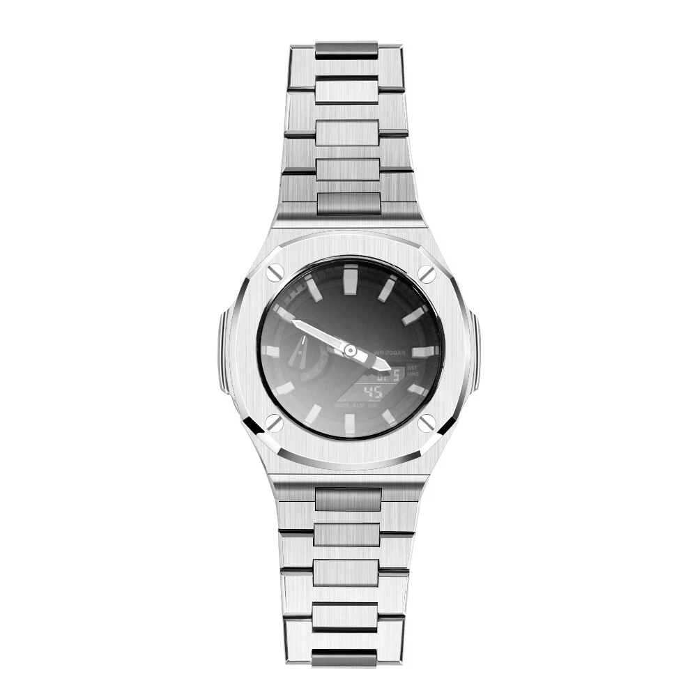 For Casio G Shock GA2100 GA2110 NAUTILUS MOD Kit Stainless Steel