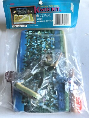 Coast Kwik Kit Cake Decoration Toppers Baseball Batter 1992 K1820 Sports NEW