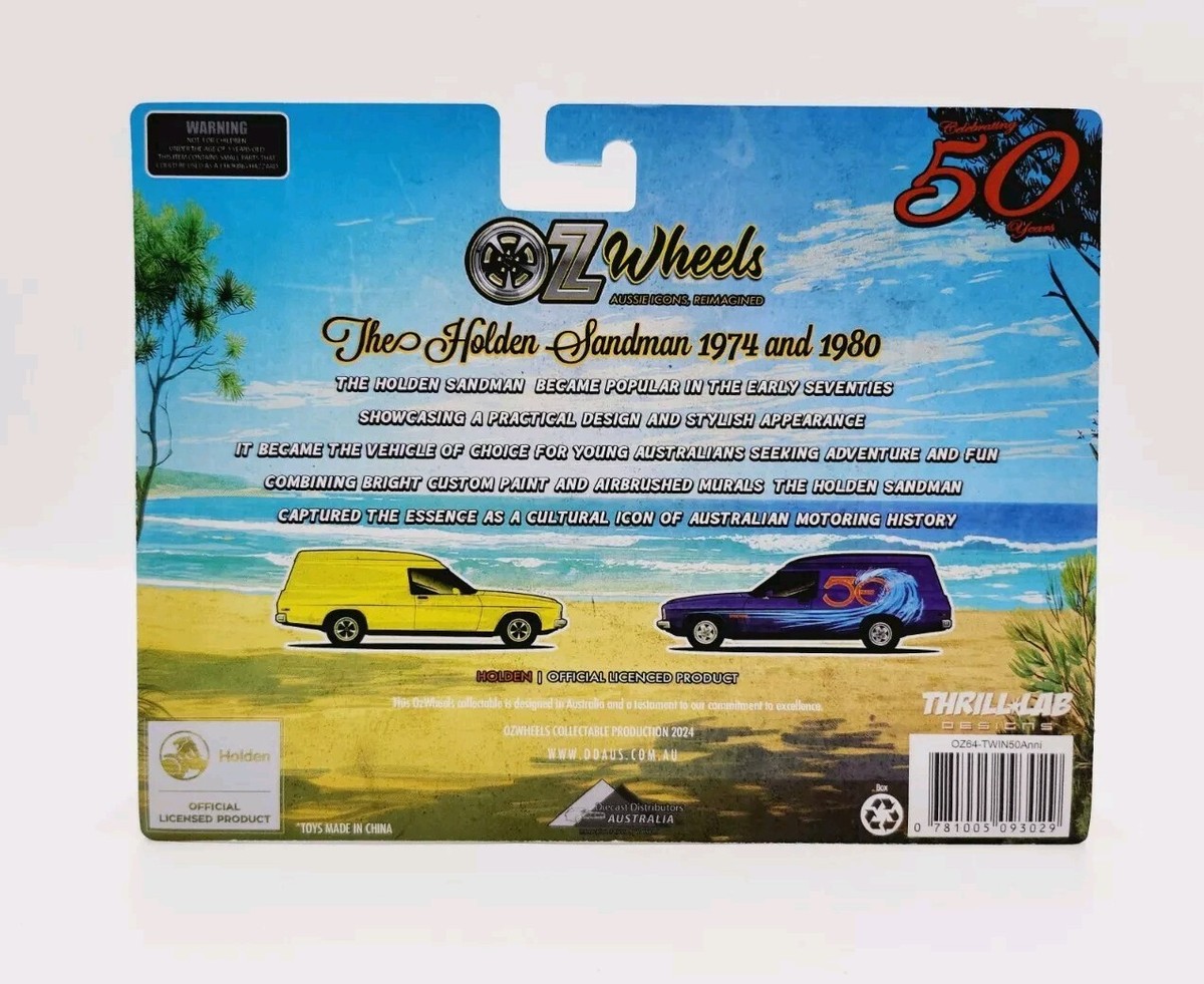 Oz Wheels Series One HQ Sandman Panel Van 50th Twin Pack Repco Exclusive