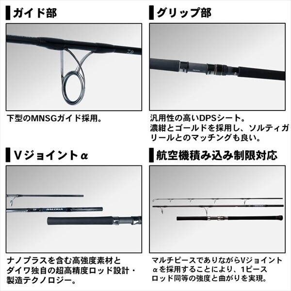 Daiwa 20 Saltiga Air Portable C78-10 Offshore Spinning rod Daiwa 20 Saltiga Air Portable C78-10 Offshore Spinning rod