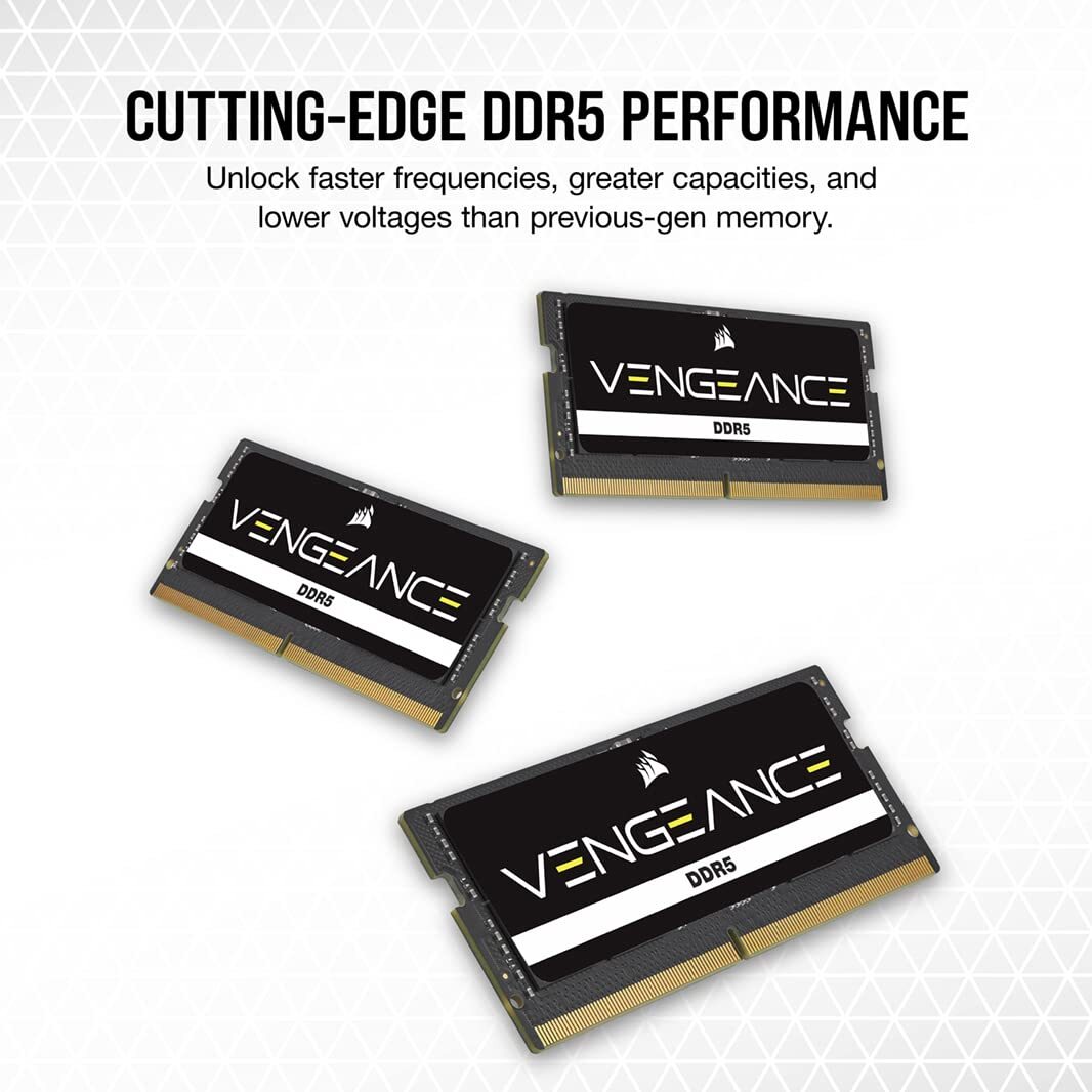 CORSAIR Vengeance SODIMM DDR5 RAM 64GB (2x32GB) 5600MHz CL48