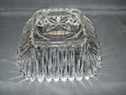 Vintage Square Clear Glass Bowl Candy, Relish Dish, Ribbed, 4-sided Center Star — photo 3