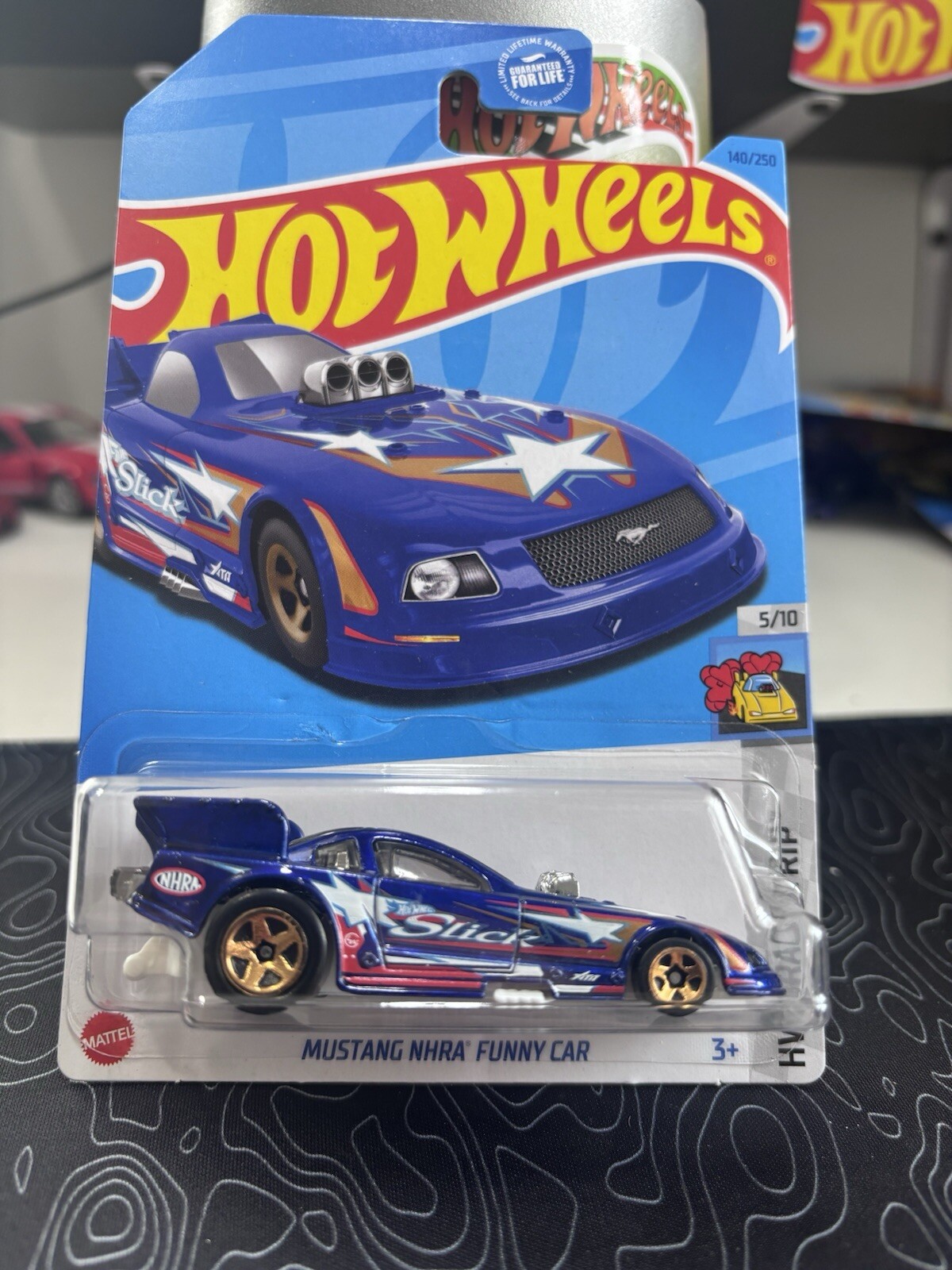 2023 Hot Wheels Mustang NHRA Funny Car Blue 140/250 Hw Drag Strip 5/10 6️⃣
