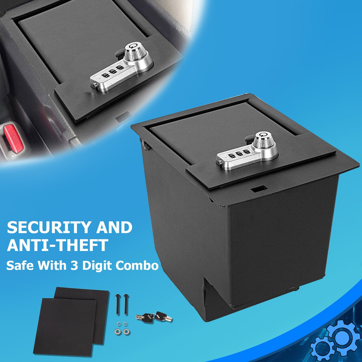 ETRO  Collection コンフォーターケース SL For Toyota 4Runner 4 Door 2014-2024 Center Console Safe Storage w