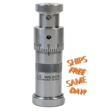L.E. Wilson SS Seating Die w/ Micrometer Adjustment for 6.5 Creed NEW! # S65-CRE