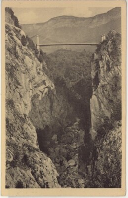 CPA AIX LES BATHS ca. (73) LE PONT DE L'ABIME