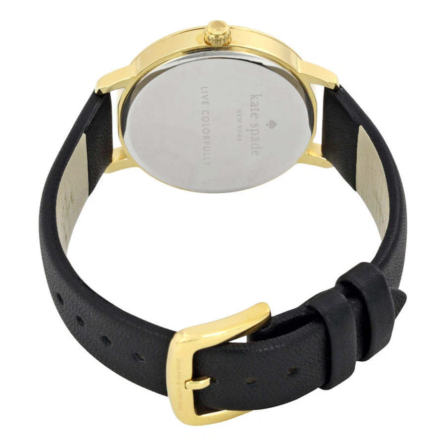 Orologio KATE SPADE New York Metro Cinturino in Pelle Nera 34 mm KSW1128 NUOVO!