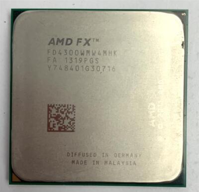 AMD FX-4300 CPU AM3+ 4x 3.80 GHz - 4,00 GHz (FD4300WMW4MHK) Prozessor