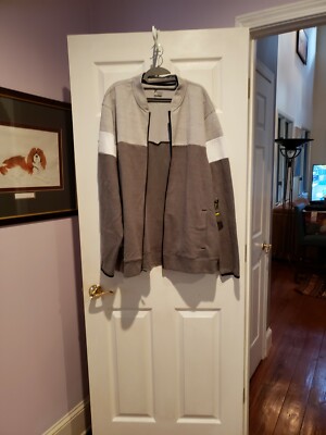 Old Navy Active Go Dry Jacket Men’s Size XXL zip up Dark and Light Gray NWT  - Main Image