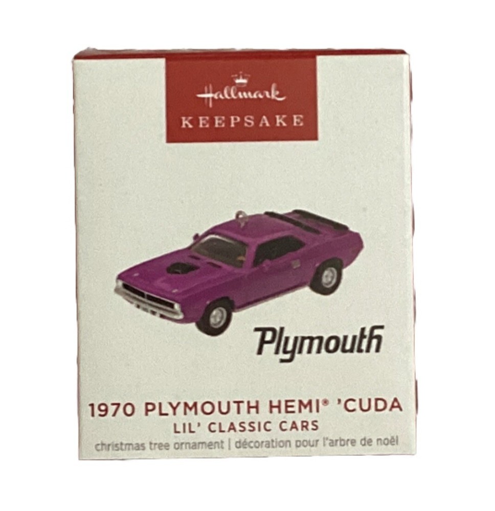 2023 Hallmark Mini Lil' Classic Cars 1970 Plymouth Hemi 'Cuda Mini Ornament New