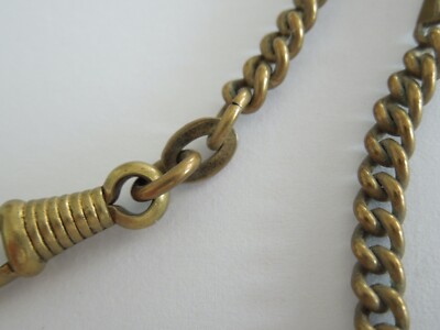 Alte Uhrenkette Farbe Messing 17,6 g/47 cm