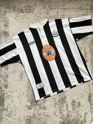 RARE ! Vintage Adidas Newcastle United 1995 1996 Home Jersey | eBay