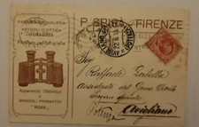 firenze p.sbisa' apparecchi obbiettivi binocoli formato piccolo 1913