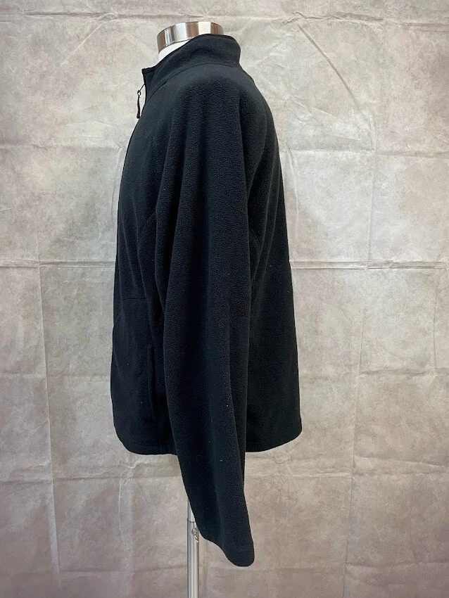 Merona Women's Fleece Jacket Full Zip Black Size XL - Image 2 of 4