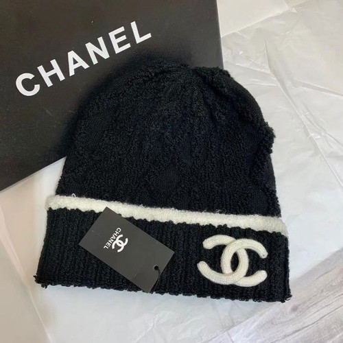 NEWCHANEL Cashmere Beanie White Classic Keep Warm Diamond Hat in Winter Gift HOT - Picture 6 of 11