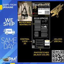 Hgw 135511 1/35 Seatbelts for AH-64 Apache Photo-Etched Parts Accessories kit