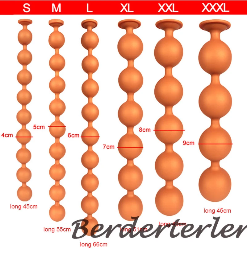 Enorme Plug Anal 9cm Cuentas Anales 100% Silicona Suave Bolas Anal Grandes Buttplug Juguetes Sexuales Foto 2 de 4