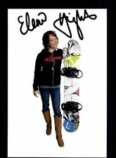 Elena Hisht Karta z autografem Oryginalna podpisana Snowboard + A 134033