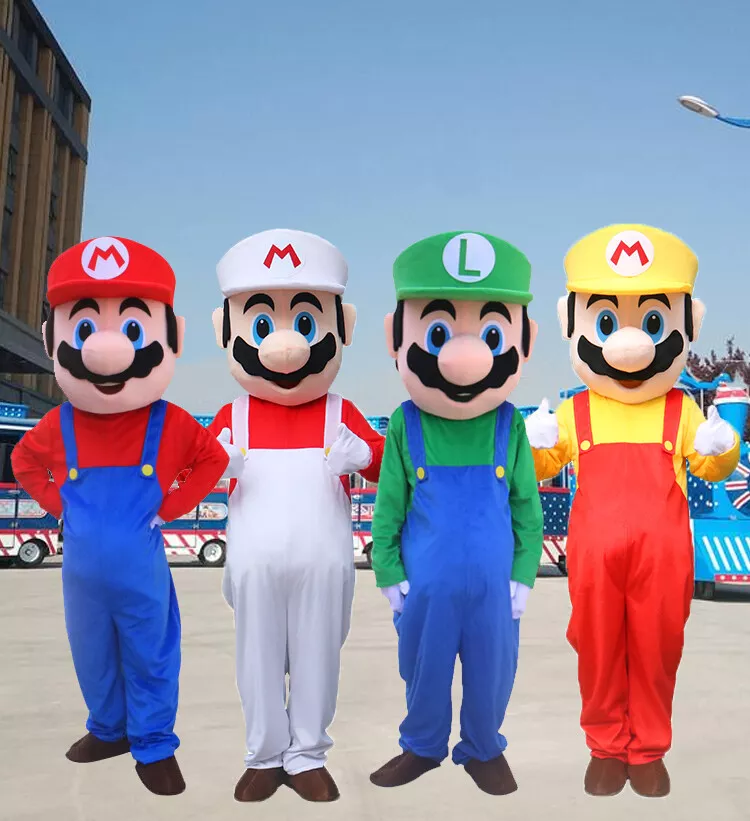 Super Mario Costume for Adult Cosplay Party Fancy Carnival Dress Brothers  Suits