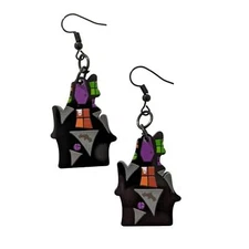 New haunted house ghost Acrylic Earrings Halloween party celebration dress up