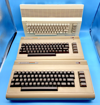 #SE4253# Vintage Commodore C64 PC Rechner 3 Stück Konvolut *sauber*