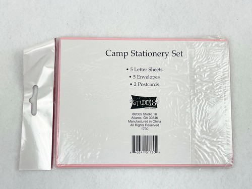 CAMP STATIONARY -FILL IN THE BLANK - 5 LETTER SHEETS, 5 ENVELOPES, 2 POSTCARDS - Picture 2 of 2