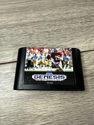 ORIGINAL SEGA GENESIS SPORTS TALK FOOTBALL JOE MONTANA GAME