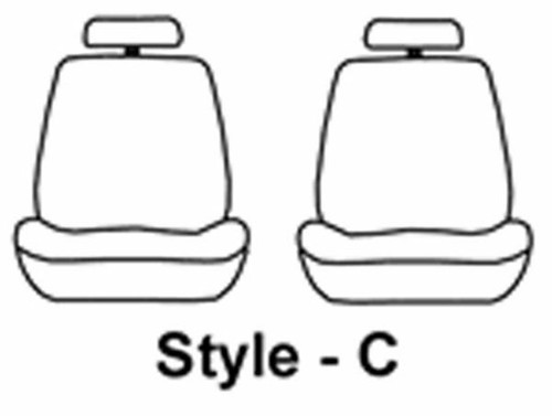 Covercraft SSC2533COBK Carhartt Super Dux SeatSaver Black Custom Seat Covers - Picture 2 of 7