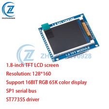 1.8 Inch TFT LCD Display Module SPI Serial Bus ST7735S Resolution 128 160