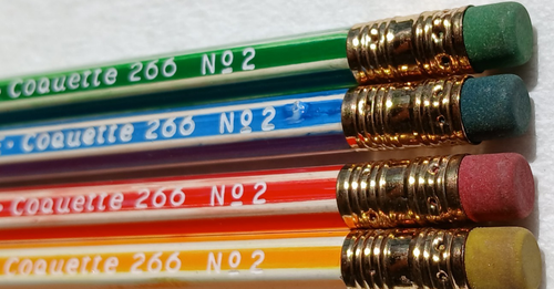 4-"266€ Adler KOKETT Nr. 2 Eagle Pencil Co. U.S.A." Holzstifte / 4 verschiedene Farben - Bild 10 von 16