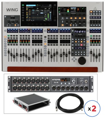 Behringer WING Digital Mixer and Midas DL16 Stage Box Bundle