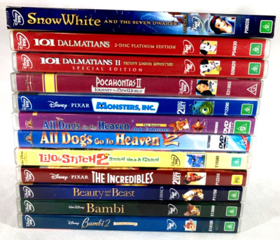 Disney DVD Lot 12 Movies Lot Disney DVD Region 4 DVD Free Postage