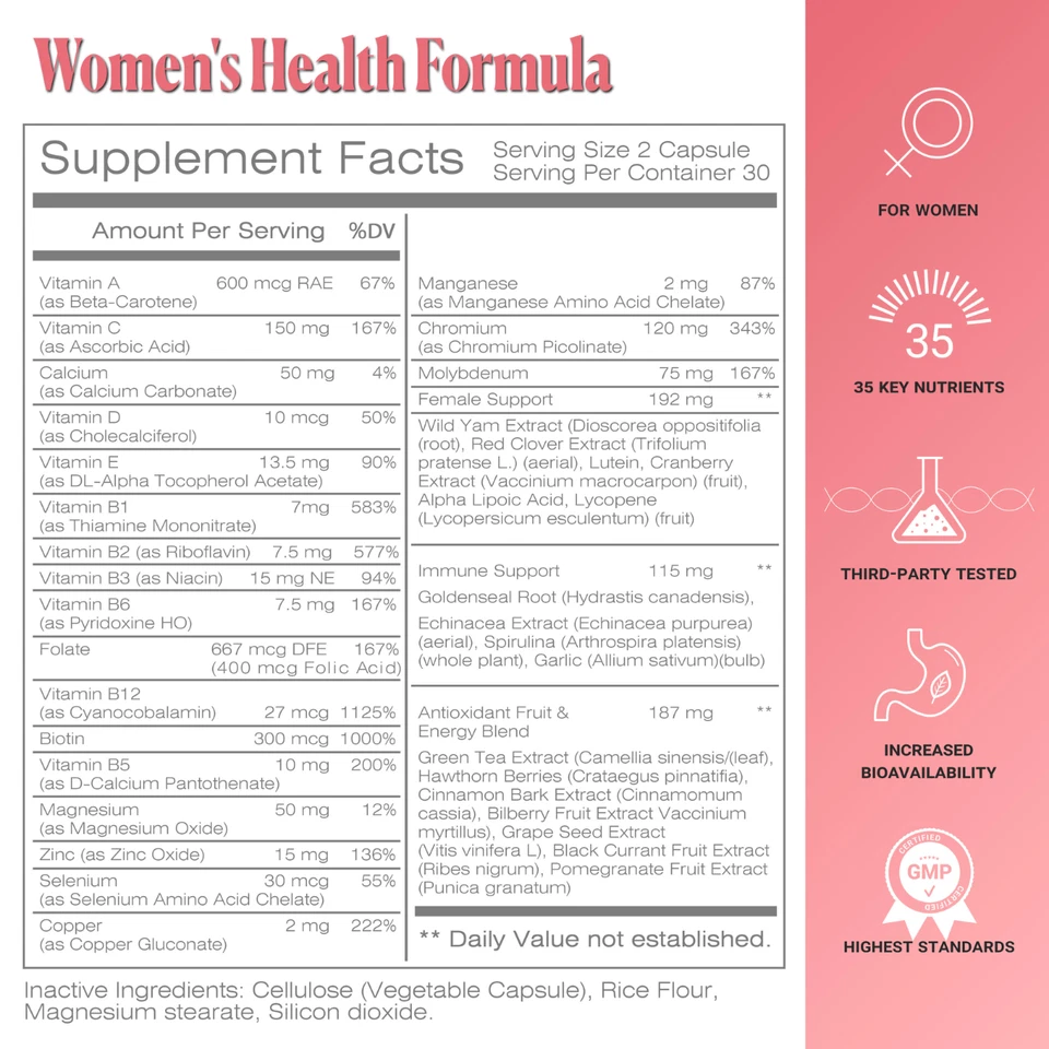 Complexo multivitamínico feminino da Todicamp-Women’s Health - Imagem 3 de 4
