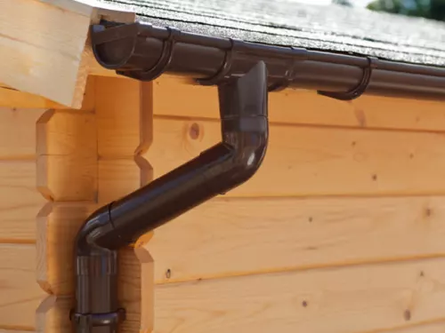 PVC, Rinnenset, Dachrinne, Regenrinne 350 cm - eine Dachseite - 4 Farben wählbar