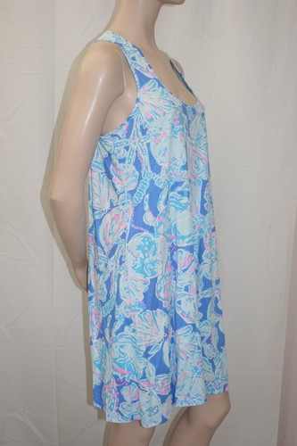Vestido Lilly Pulitzer Melle Blue Haven Pop Up Into the Deep #004114 | Talla: L Nuevo con etiquetas - Imagen 2 de 10