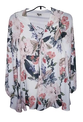 Womens Show Me Your Mumu Long Sleeve Floral Shirt Top Size Medium M