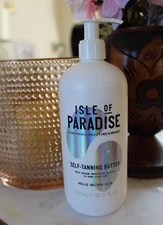 Isle of Paradise Self-Tanning Butter Hello Golden Glow 16.9 oz NEW