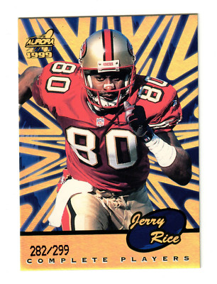 1999 Jerry Rice Pacific Aurora #9 Complete Players Hobby/299 49ers HOF GOAT SBx3