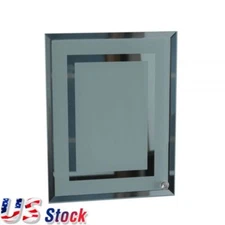 US Stock 25pcs 8" Sublimation Blank Glass Photo Frame Double Mirror Border Frame