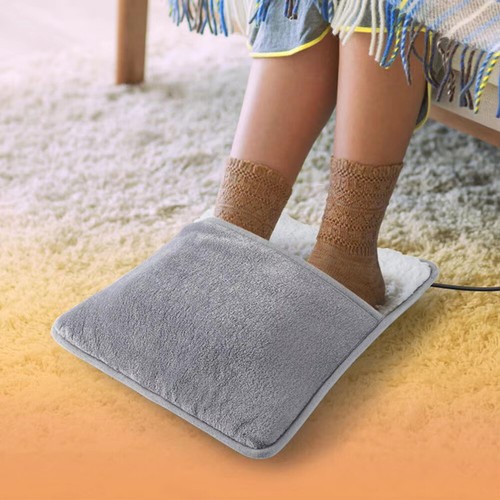 Electric USB Heated Foot Warmer Winter Warm Feet Heating Pad Cushion Home Office - Bild 12 von 19