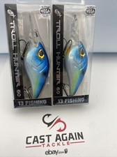 (2) 13 FISHING TROLL HUNTER 60 CRANKBAIT 1/2 OZ STUNNER - FAST SHIPPING!